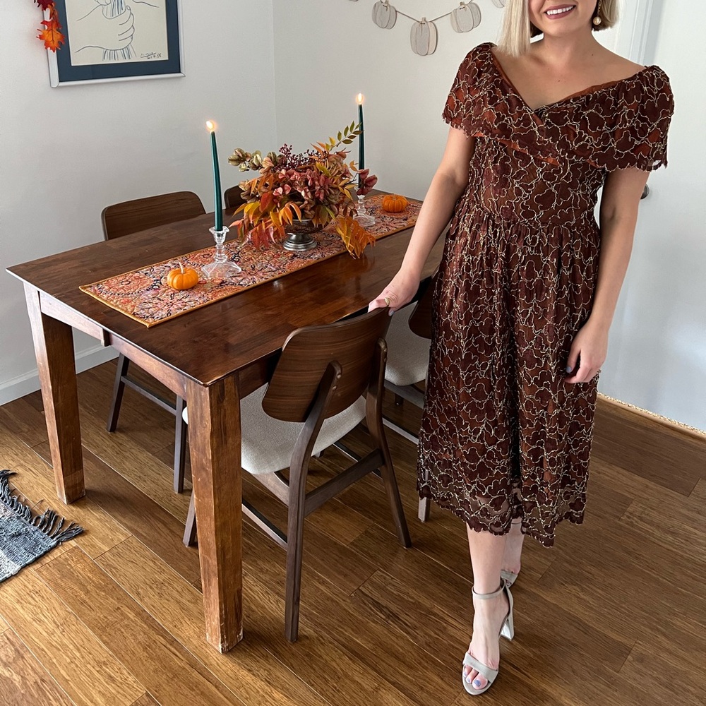 Vintage Lady Colony By Parkway Dress Medium